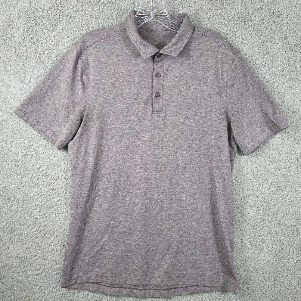 Lululemon Evolution Polo Shirt Men's Light Purple Performance Size M